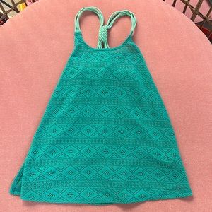 Summer Crush crochet lace style racer back pool cover up girls size large teal